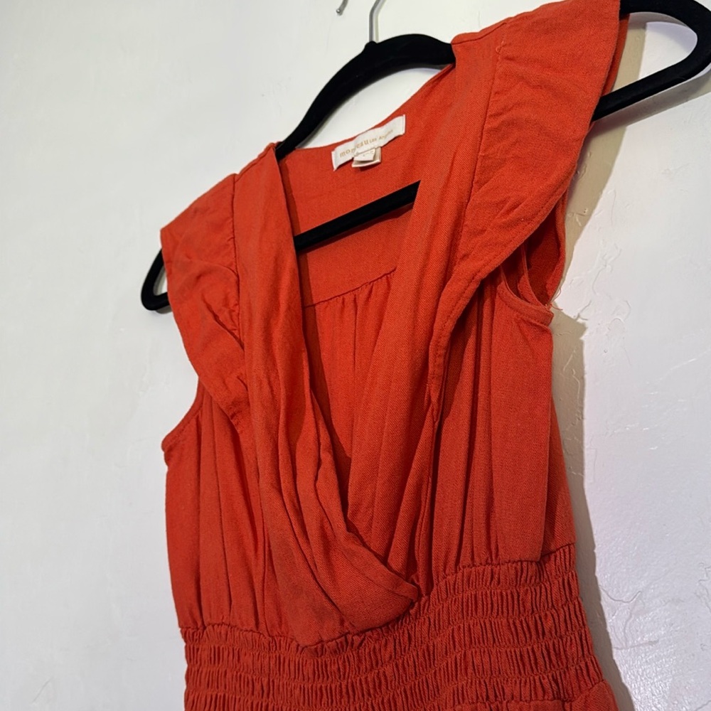 Monteau Vibrant Orange Maxi Dress - Picture 3 of 5